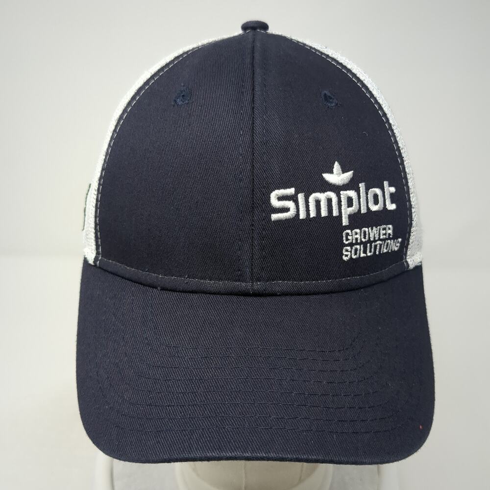 Simplot Grower Solutions Snapback Trucker Cap Blu… - image 2